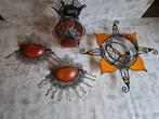 Lamp (4) - ijzer gesmeed - Bijzondere lampen set, Antiek en Kunst