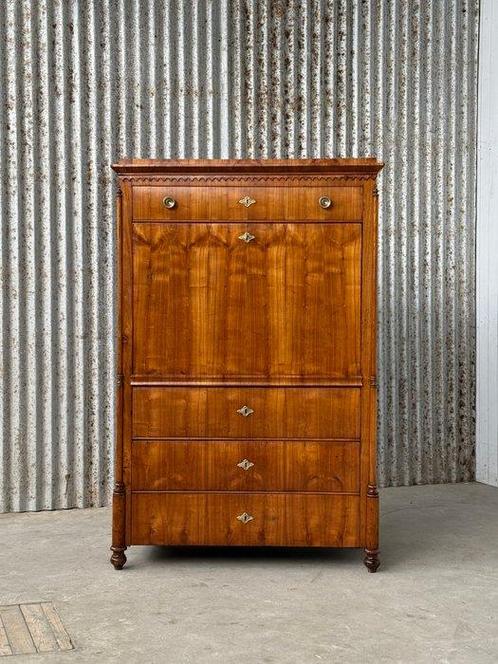 Secrétaire à abattant - secretaire a abattant, klepbureau,, Antiek en Kunst, Antiek | Overige Antiek