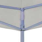 Partytent professioneel inklapbaar 2x2 m staal crme, Verzenden, Nieuw, 2 meter of meer, Partytent