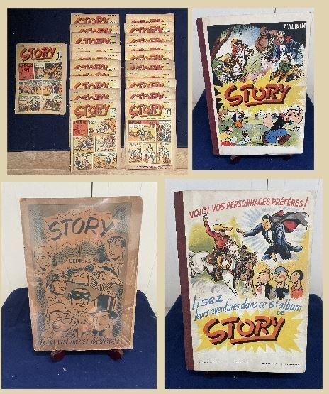 Story (magazine) - Recueils N°2 + N°6 + N°7 + 21 magazines -, Boeken, Stripboeken