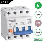 Sep aardlekautomaat B 32A 3P+N 30mA - RCM4, Ophalen of Verzenden, Nieuw