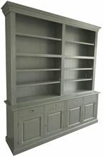 Boekenkast Engels groen  220 x 240cm, Ophalen of Verzenden, Nieuw