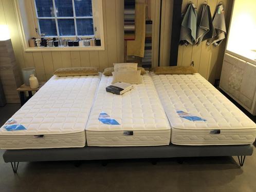 Familiebed XXL met matrassen 270x210 cm meubelstof antraciet, Huis en Inrichting, Slaapkamer | Boxsprings, Nieuw, Verzenden