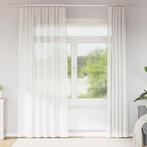 vidaXL Gordijnen voile met roedezakken 2 st wit, Huis en Inrichting, Verzenden, Nieuw, Wit