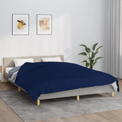 vidaXL Verzwaringsdeken 220x230 cm 15 kg stof blauw, Huis en Inrichting, Slaapkamer | Beddengoed, Blauw, Nieuw, Verzenden