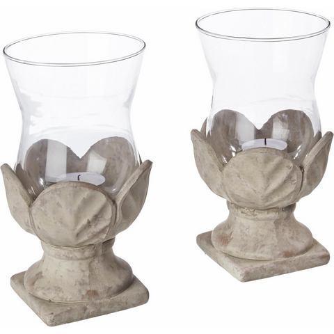 Home affaire Windlicht Antiek-windlicht (set, 2 stuks), Huis en Inrichting, Woonaccessoires | Kandelaars en Kaarsen, Nieuw, Verzenden