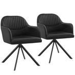 Lona fluwelen draaistoel met dikke vulling - zwart/zwart, Se, Huis en Inrichting, Stoelen, Verzenden, Nieuw