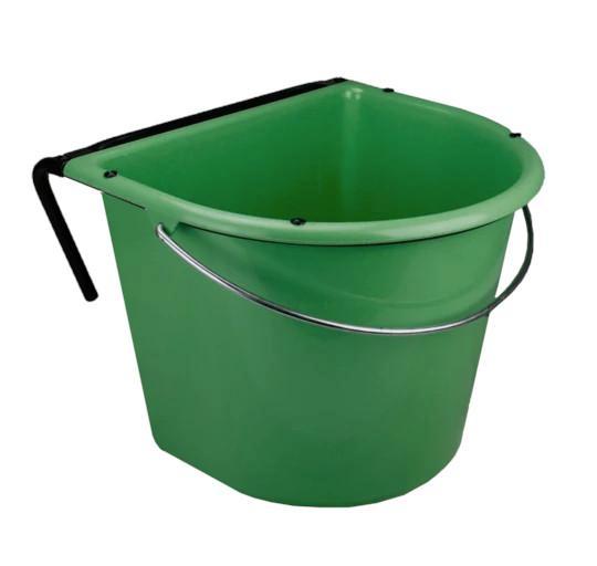 Voerbak 15L met ophang en hengsel - groen, Zakelijke goederen, Agrarisch | Werktuigen, Ophalen of Verzenden