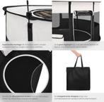 tectake® Puppy-box - Opvouwbare Dierenbox met Afneembare Bod, Verzenden, Zo goed als nieuw