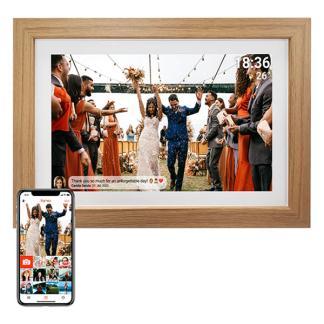 Digitale fotolijst | Denver (Full HD, 8 GB, 15.6 inch, Hout), Audio, Tv en Foto, Fotografie | Digitale fotolijsten, Nieuw, Verzenden