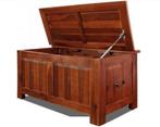 Opbergkist Dekenkist Bruin Acaciahout 85x44x48cm (Meubelen), Verzenden, Nieuw