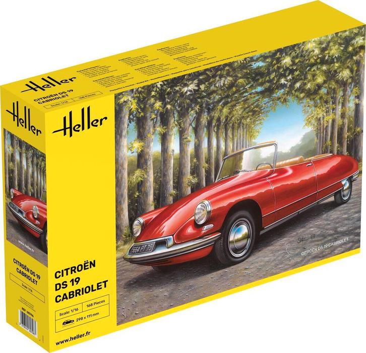 Heller 80796 Citroen DS 19 Cabriolet Bouwpakket Schaal 1:16, Hobby en Vrije tijd, Modelbouw | Auto's en Voertuigen, Overige typen