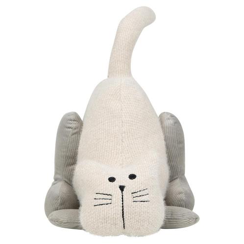 deurstopper kat staart ecru 18x15x17 cm, Huis en Inrichting, Woonaccessoires | Overige, Verzenden