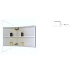 Spiegelkast Sanicare Qlassics 60 cm 1 Deur Hoogglans Wit, Ophalen of Verzenden, Nieuw, Chroom, Bad