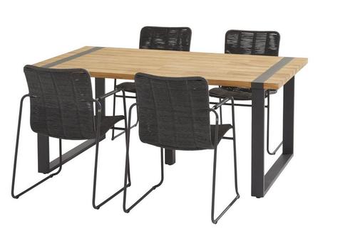 Taste by 4 Seasons Palma tuinset antraciet met Alto tafel, Tuin en Terras, Tuinsets en Loungesets, Ophalen of Verzenden