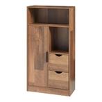 Badkamerkast Namsskogan kolomkast 100x50x25 cm walnootkleuri, Huis en Inrichting, Verzenden, Nieuw
