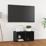 vidaXL Tv-meubel 72x35x36,5 cm bewerkt hout hoogglans grijs, Huis en Inrichting, Kasten | Televisiemeubels, Verzenden, Nieuw, 50 tot 100 cm