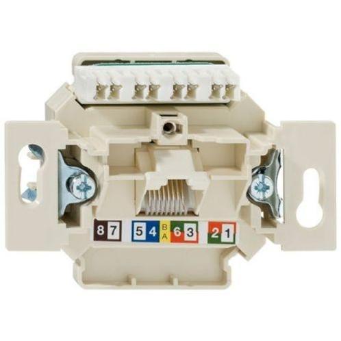 Rutenbeck Netwerk / Telefoon basiselement ENKEL Cat. 6, Doe-het-zelf en Verbouw, Elektra en Kabels, Nieuw, Ophalen of Verzenden