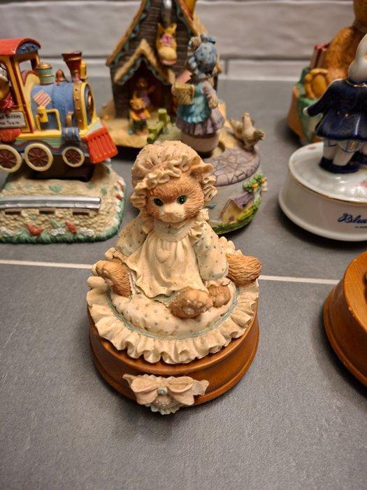 enesco teddies - Muziekdoos - 1990-2000 - 8 muziekdoos, Antiek en Kunst, Antiek | Speelgoed