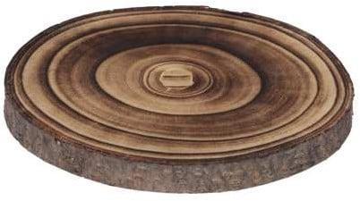 Boomstamschijf Paulownia slice Fire Hout 20x2 cm, Huis en Inrichting, Woonaccessoires | Kunstplanten en Kunstbloemen, Nieuw, Ophalen of Verzenden