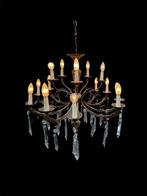 Plafondlamp - Brons, Kristal - Bronzen Kroonluchter 15