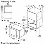 Bosch BFL523MB3 - Serie 2 - Inbouwmagnetron, Witgoed en Apparatuur, Magnetrons, Verzenden, Zo goed als nieuw