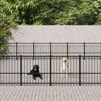 vidaXL Hondenkennel voor buiten 50,81 m² staal, Dieren en Toebehoren, Honden-accessoires, Verzenden, Nieuw