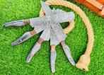 Gold Deer - 5 Piece professional knives set - Hammered Steel