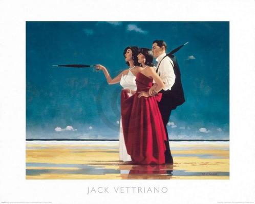 Kunstdruk Jack Vettriano - The Missing Man I 50x40cm, Huis en Inrichting, Woonaccessoires | Schilderijen, Tekeningen en Foto's