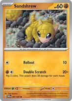Sandshrew 097/167 reverse holo Twilight Masquerade, Hobby en Vrije tijd, Verzamelkaartspellen | Pokémon, Ophalen of Verzenden