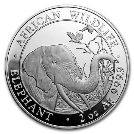 Somalische Olifant 2 oz 2018, Postzegels en Munten, Munten | Afrika, Losse munt, Zilver, Overige landen, Verzenden