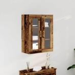 vidaXL Wandkast met glazen deuren 69,5x34x90 cm oud, Minder dan 50 cm, Verzenden, Nieuw, Minder dan 100 cm