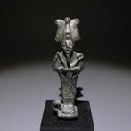 Oud-Egyptisch Brons Osiris godssculptuur. 8 cm hoog. Late