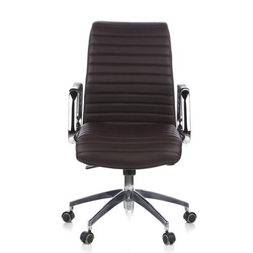 Directiestoel | Met Armleuning | Leder | Bruin | Aspera 10, Huis en Inrichting, Bureaus, Nieuw, Verzenden