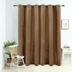 vidaXL Gordijn verduisterend met ringen 290x245 cm fluweel, Huis en Inrichting, Verzenden, Nieuw, Beige
