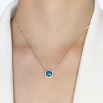 Halsketting - 18 karaat Witgoud - 3.35ct. tw. Topaas -, Sieraden, Tassen en Uiterlijk, Kettingen, Nieuw