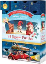 Puzzle Adventskalender - Christmas Animals Puzzel (24x50, Hobby en Vrije tijd, Denksport en Puzzels, Verzenden, Nieuw