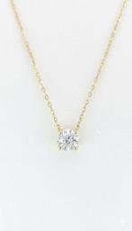 Halsketting - 14 karaat Geel goud - 0.90ct. tw. Diamant, Sieraden, Tassen en Uiterlijk, Kettingen, Nieuw