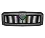 SKODA OCTAVIA, 2000-2004 - GRILLE, zwart, chrome, Verzenden, Nieuw, Skoda