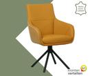 Leren draaibare eetkamerstoel Fancy Duo - Kenia Cognac en, Huis en Inrichting, Barkrukken, Nieuw, Leer, Ophalen of Verzenden, 90 cm of meer