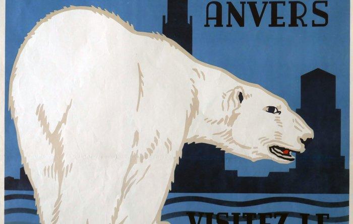 René Van Poppel - Anvers: Visitez le ZOO - BIG / LARGE, Antiek en Kunst, Kunst | Tekeningen en Foto's