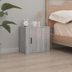 vidaXL Nachtkastje wandgemonteerd 50x30x47 cm grijs sonoma, Huis en Inrichting, Slaapkamer | Nachtkastjes, Minder dan 45 cm, Verzenden