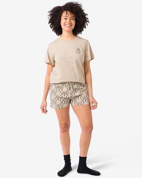 HEMA Nijntje damesshortama katoen naturel, Kleding | Dames, Ondergoed en Lingerie, Verzenden