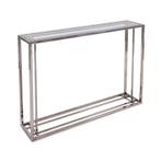 Console Table 114x25x78cm with Clear Glass, Nieuw, Ophalen of Verzenden