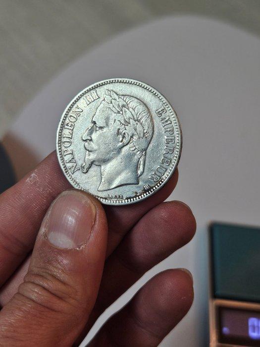 Frankrijk. Napoléon III. 5 Francs 1869-BB, Strasbourg, Postzegels en Munten, Munten | Europa | Euromunten