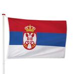 Servische Vlag 40x60cm, Diversen, Vlaggen en Wimpels, Nieuw, Verzenden