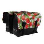 Beck Dubbele Fietstas Classic Tulips Red, Nieuw