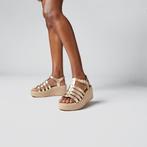 -0% FitFlop  FitFlop Platfforms espadr. leather fisherman we, Verzenden, Nieuw
