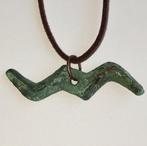 Viking periode Brons Bliksemschicht van God Thor Amulet