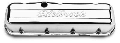 chevrolet BB klepdeksels chroom edelbrock, Auto-onderdelen, Motor en Toebehoren, Nieuw, Ophalen of Verzenden